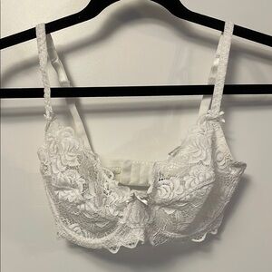 Romantic Sheer White Lace Underwire Bra - Adore Me